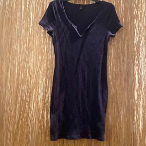 Rib-knit bodycon dress